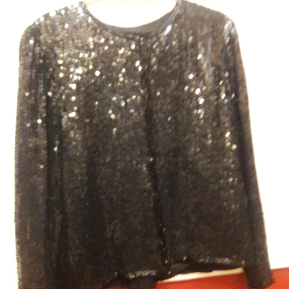 Black sequined jacket